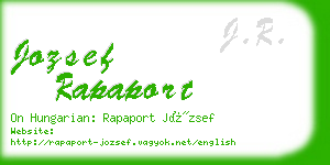 jozsef rapaport business card